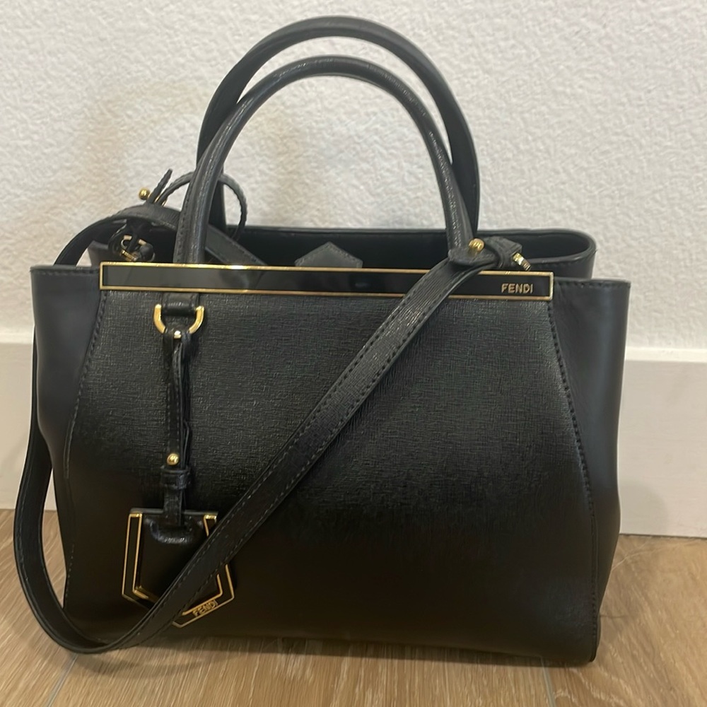 Fendi Saffiano Leather Petite Sac 2jours